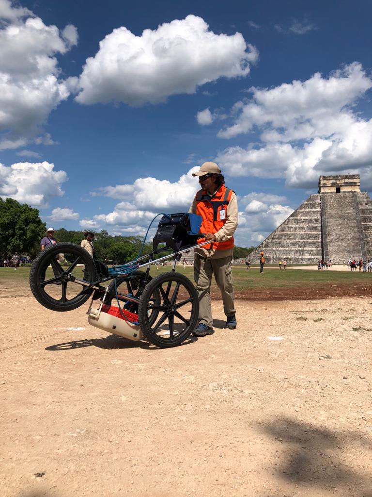 Mediante Georadar, investigan subsuelo de Chichén Itzá