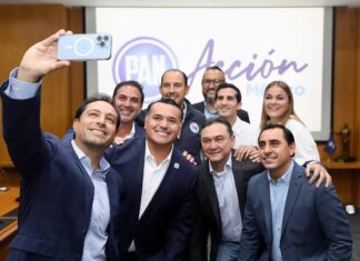 El Comité Ejecutivo Nacional del PAN se reunió hoy con los integrantes de la mesa política de Yucatán para presentar un sondeo que define a Renan Barrera Concha como la persona responsable del equipo Yucatán 2024.