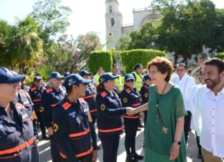 Simulacro en Yucatán fue todo un éxito.