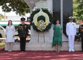 Conmemoran gesta de los Niños Héroes de Chapultepec