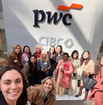 Blanca Perez, Presidenta de Diversidad e Inclusión del CCE, Quenia Abreu, presidenta de la Women Chamber of Commerce de New York , Patricia Elías Senior Advisor de ONU MUJER, Michelle Ferrari, Presidenta Women Economic Forum Iberoamérica, Nicky Verdugo de Women Economic Forum Chile,