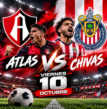 Atlas vs Chivas en el Clásico Tapatío de la Liga MX Apertura 2026.