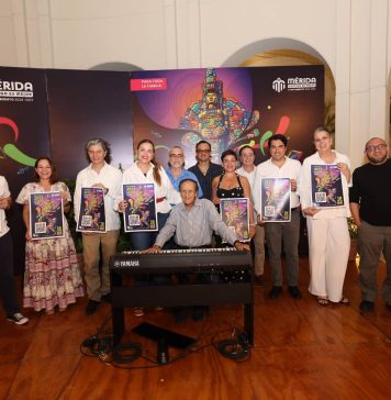 Presentación del Festival de Jazz Mérida 2026 con conciertos y actividades culturales gratuitas.
